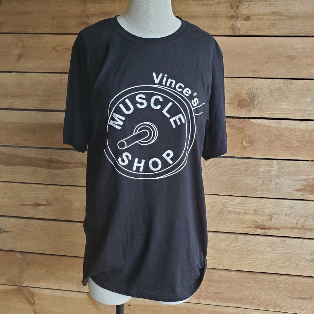 Next Level Apparel Black Short Sleeve Tee with Graphic Design